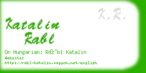 katalin rabl business card